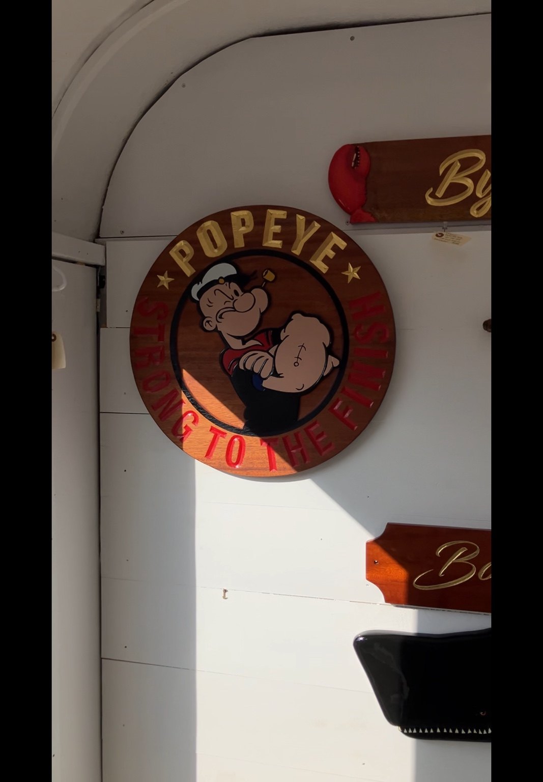 Nautical hats, shirts, and shop displays
